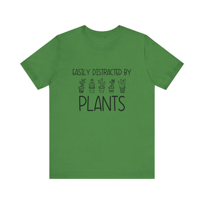 Distracted by Plants Jersey Short Sleeve Tee