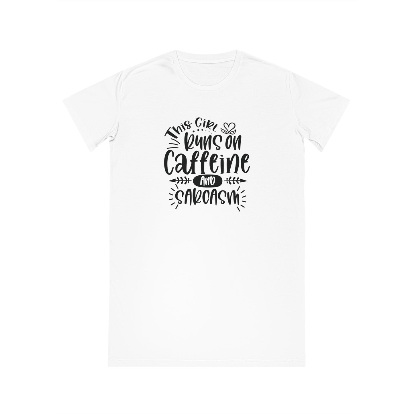 Caffeine & Sarcasm Spinner T-Shirt Dress