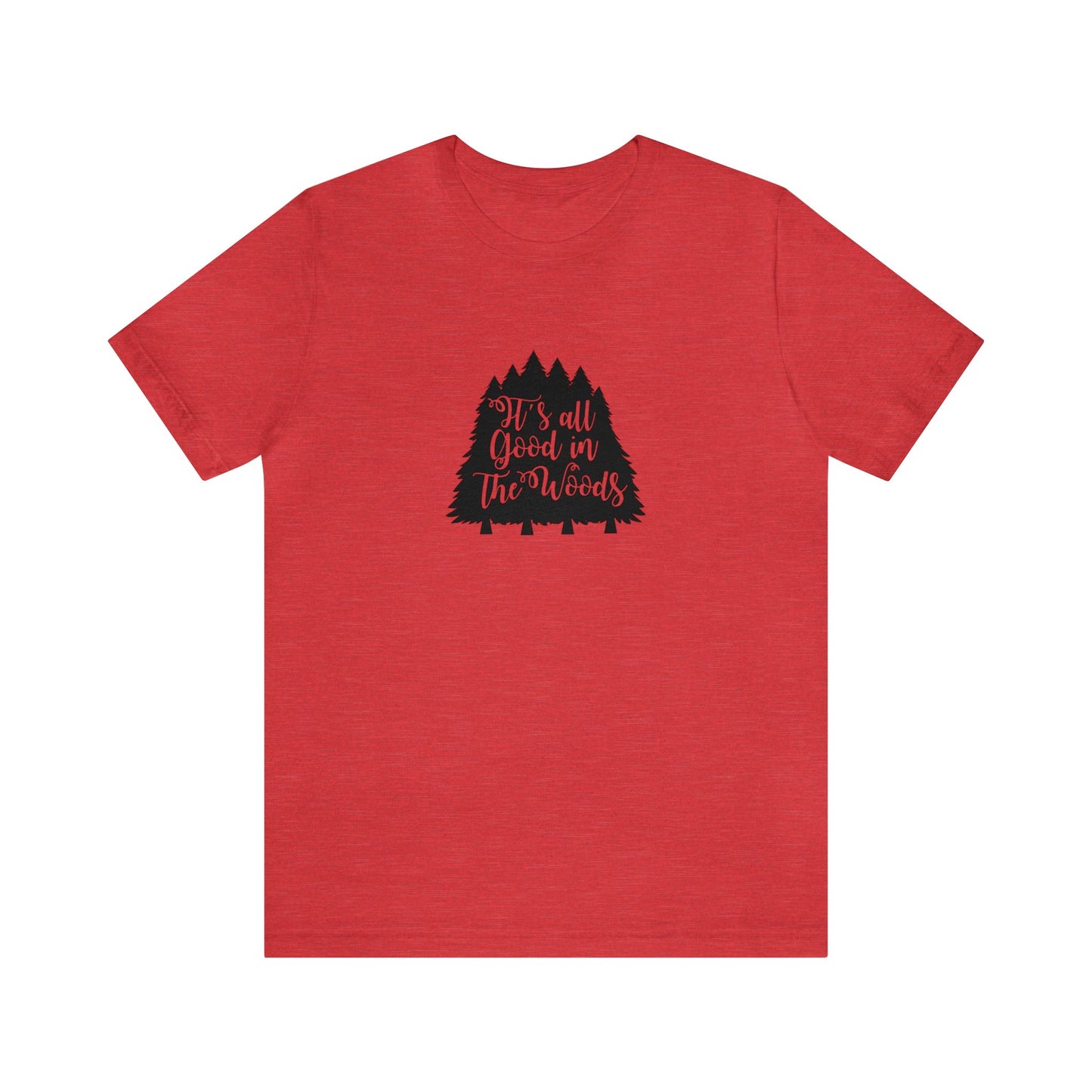 "Camp Explorer Short-Sleeve T-shirt with Ribbed Knit Collars" (Unisex)