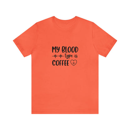 Coffee In Blood Jersey Short Sleeve Tee