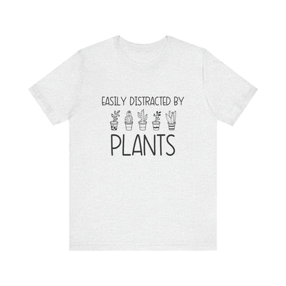 Distracted by Plants Jersey Short Sleeve Tee