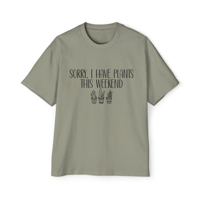 Plants this weekend Men's Heavy Oversized Tee