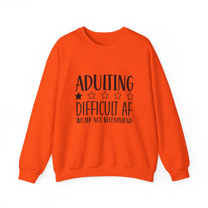 Adulting is Difficult  Heavy Blend™ Crewneck Sweatshirt (Unisex)