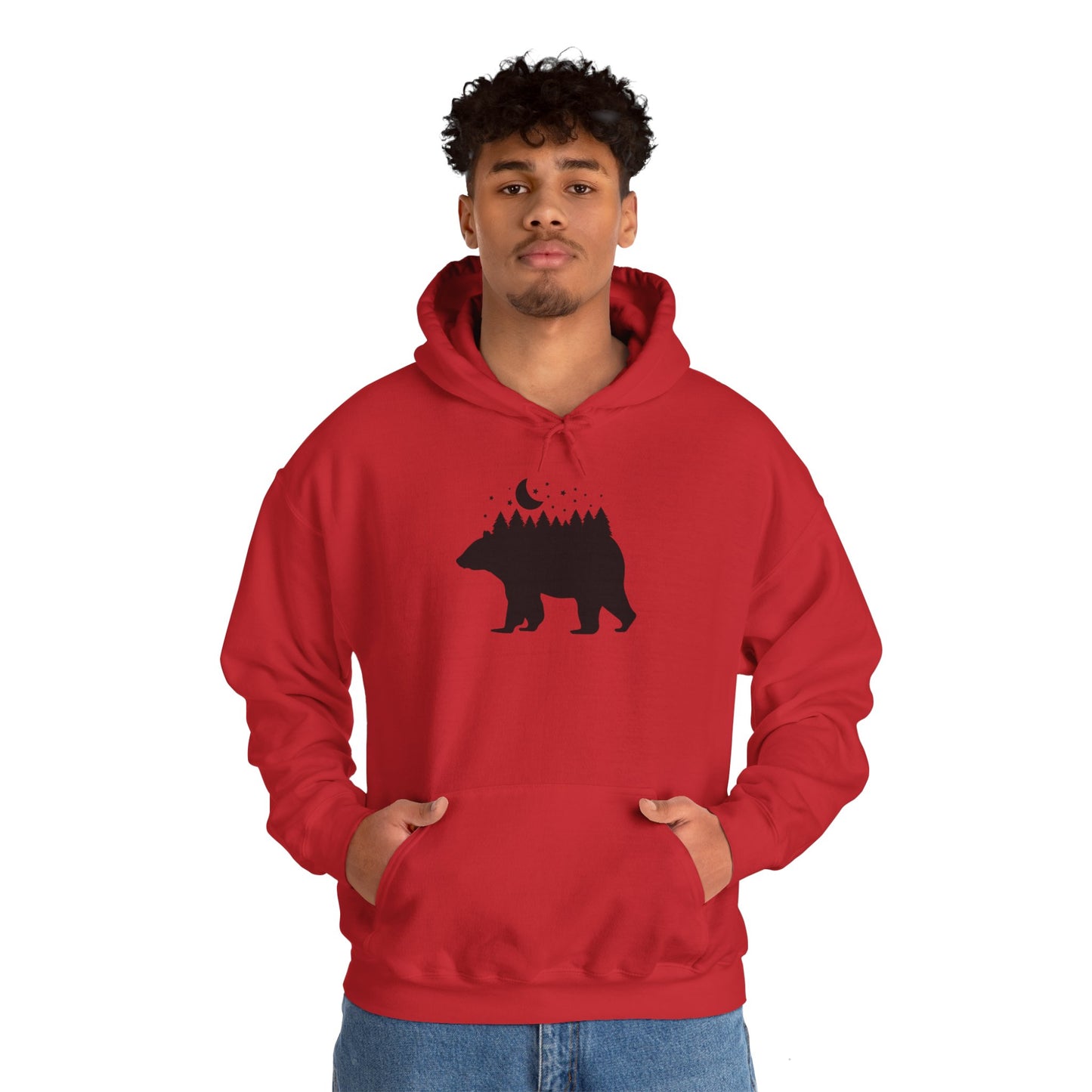Bear and Stars Hooded Sweatshirt (Unisex)