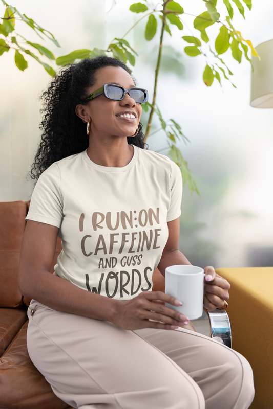 Coffee and Cuss Garment-Dyed T-shirt (Unisex)
