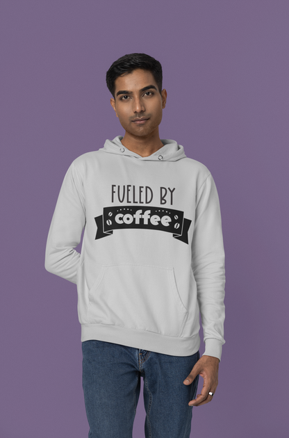 Fueled by Coffee Heavy Blend Hooded Sweatshirt  (Unisex)