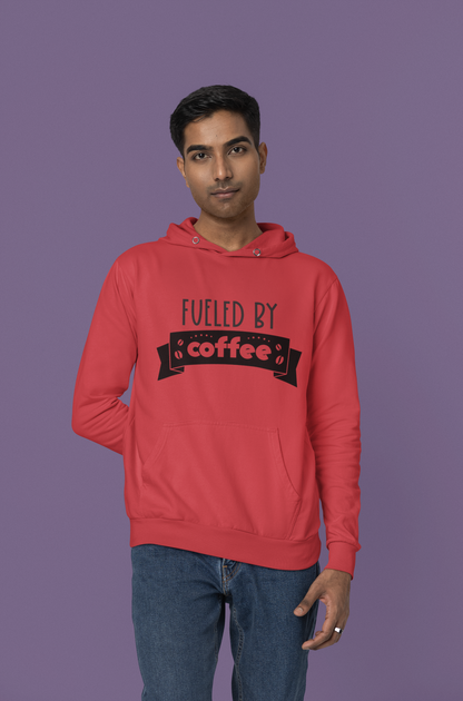 Fueled by Coffee Heavy Blend Hooded Sweatshirt  (Unisex)