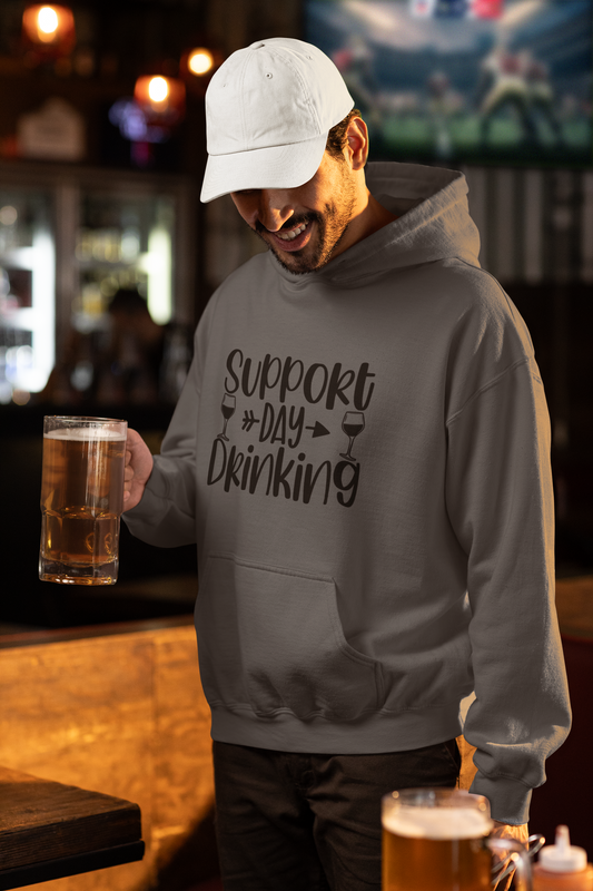 Support Day Drinking Hooded Sweatshirt (Unisex)